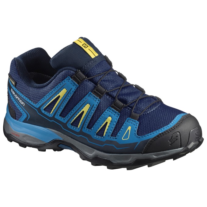 Chaussures De Randonnée Salomon Enfant Bleu Marine / Noir - Salomon X-ULTRA GTX® J - France (8673-UV